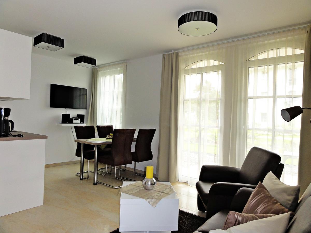 3 Zimmer Ferienwohnung Haus Meeresblick Mit Meerblick A005 Mit Suedterrasse Und Strandkorb Baabe Kültér fotó