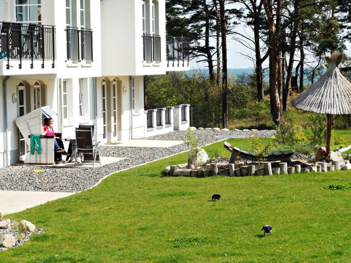 3 Zimmer Ferienwohnung Haus Meeresblick Mit Meerblick A005 Mit Suedterrasse Und Strandkorb Baabe Kültér fotó
